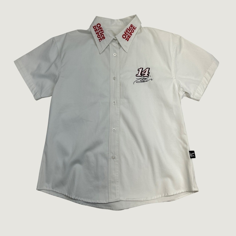 Chase Authentics NASCAR Shirt‎ Mens XL White Tony Stewart Office Depot Pitcrew